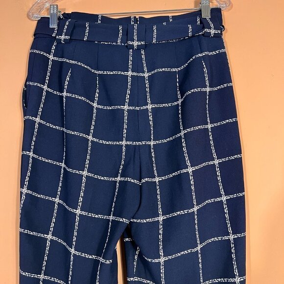 Express Ankle High Rise Black/White Pants - Picture 6 of 12